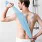 Back Scrubber Set | 2-Piece Exfoliating Shower Towel | Extra Long Exfoliating Washcloth for Men and Women - Scrub Cloth for Body Cleansing and Massage (Blue)