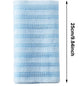 Back Scrubber Set | 2-Piece Exfoliating Shower Towel | Extra Long Exfoliating Washcloth for Men and Women - Scrub Cloth for Body Cleansing and Massage (Blue)