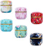Tea Box | Tea Box - Round Tins - Vintage - 6-Pack - 10 oz Tea Box Loose Tea | Vintage style storage containers for loose tea and herbs, coffee beans, spices, and sugar - Style A