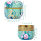 Tea Box | Tea Box - Round Tins - Vintage - 6-Pack - 10 oz Tea Box Loose Tea | Vintage style storage containers for loose tea and herbs, coffee beans, spices, and sugar - Style A
