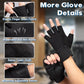 Fitness Gloves - Sports Gloves - Fingerless Gloves - Running Gloves - Unisex - Breathable and comfortable - With wrist support - Suitable for weightlifting, cycling, rowing and fitness training - Black, size L