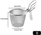 Stainless Steel Pasta Basket - Cooking Basket with Pasta Clamp - Hanging Strainer - Kitchen Utensils Suitable for Pasta, Ramen, Pho and Vegetables
