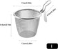 Stainless Steel Pasta Basket - Cooking Basket with Pasta Clamp - Hanging Strainer - Kitchen Utensils Suitable for Pasta, Ramen, Pho and Vegetables