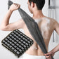 Back Scrubber Set | 2-Piece Exfoliating Shower Towel | Extra Long Exfoliating Washcloth for Men and Women - Scrub Cloth for Body Cleansing and Massage (Black-B)