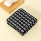 Back Scrubber Set | 2-Piece Exfoliating Shower Towel | Extra Long Exfoliating Washcloth for Men and Women - Scrub Cloth for Body Cleansing and Massage (Black-B)