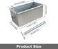 Bread Pan - Mini Rectangular Aluminum Alloy Bread Pan - With Round Hollow Tube - Non-Stick Bread Pan - 18 x 9 x 8.8cm Cake Pan - Bread Pan