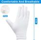 Gloves - 3 pairs - White cotton gloves - Suitable for dry hands - Can be worn while sleeping - High-quality cotton gloves - Unisex white gloves - Gloves with rounded corners