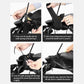 Cycling Gloves - 1 Pair - Extra Padded Cycling Gloves - Warm Gloves - Cycling Gloves - Scooter Gloves - Hand Warmers - Bicycle Accessories - With Reflective Strips - Winter - Windproof - Waterproof （Black）