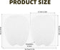 6 Double Felt Tongue Pads - Tongue Pads - Soft, Sticky Insoles - Adjustable, Unisex, Non-Slip Tongue Pads - Suitable for Loose Footwear (White)