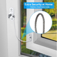 Window Locks - 4-pack window locks, window stops, child-proof window locks, door locks - White