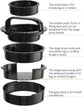 3-in-1 Hamburger and Hamburger Press - Hamburger Mold - Non-stick, Durable Patty Maker for Stuffed Burgers and Sliders - Easy to Clean - Black