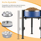 Dog Food Bowl Stand - Metal Elevated Dog Food Dispenser - Adjustable Dog Food Bowl Stand - Suitable for Large, Medium, and Small Dogs - Black (food bowl not included)