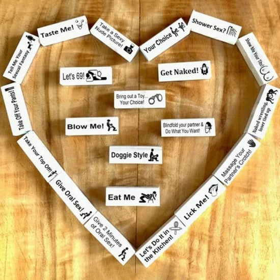 Romantic Couple Games - Jenga Tower Game - Erotic Jenga Game - Jenga for Couples - Jenga Game for Valentine&