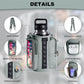 Magnetic Sports Bag with Adjustable Shoulder Strap - Includes Water Bottle Holder and Pocket - for Sports, Workouts, Travel & Work（Black）