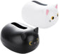 Tissue Box - Tissue Box Organizer with Cat Print - Napkin Holder for the Living Room - Tissue Box for the Kitchen - Toilet Paper Holder for the Bathroom (White，22*16*13cm)