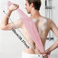 Back Scrubber Set | 2-Piece Exfoliating Shower Towel | Extra Long Exfoliating Washcloth for Men and Women - Scrub Cloth for Body Cleansing and Massage (Pink)
