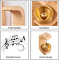 Wind Chime - Magnetic Wind Chime - Wooden Doorbell - Wooden Shop Bell - For Opening Doors (Dark Brown)
