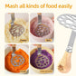 Potato Masher - Mini Avocado Masher - Small Food Masher - Made of high quality stainless steel - Flat handle that can be tilted on a table - 15 cm