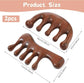 2-Piece Scalp Massage Comb Set - Wooden Wide-Tooth Comb - Wooden Scalp Massage Comb Unisex