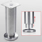 Adjustable Cabinet Legs - 4 Adjustable Furniture Legs Made of Stainless Steel (Silver) (3.8cm)