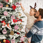 Christmas Baubles - Pack of 24 - Large Size, 6cm Diameter - Unbreakable Plastic - Christmas Tree Decoration - Various Christmas Bauble Decorations Suitable for Weddings, Mother&