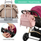 Convertible Diaper Bag - Wide Opening - 14 Pockets - Stylish - Baby Changing Bag - with Stroller Buckle - Diaper Bag - Waterproof (Off-White)