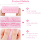 Winter Headband for Women - Set of 4 - Pink Makeup Headband and Wristband Set - Suitable for Facial Cleansing and Skin Care - Christmas Gift - Birthday Gift, Gift for Girls
