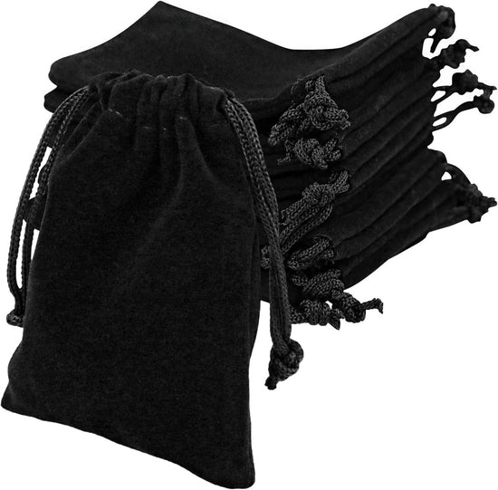 10-pack jewelry pouches - velvet - drawstring gift bags - drawstring bags - 9 cm x 7 cm