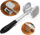 Meat Hammer Aluminum - Meat Tenderizer - Meat Beater - Kitchen Utensils - Silver Colored - BBQ Accessories