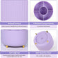 Storage Box - Rotating purple organizer for pens and art supplies - Storage box with compartments - Rotatable - Suitable for offices, schools and homes