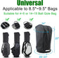 Golf Bag Cover - Waterproof Rain Cover - Golf Bag Rain Cover - Fits Almost All Travel Bags Golf Bag - Carrying Cart for Men and Women Golfers (Color: Canvas Black)