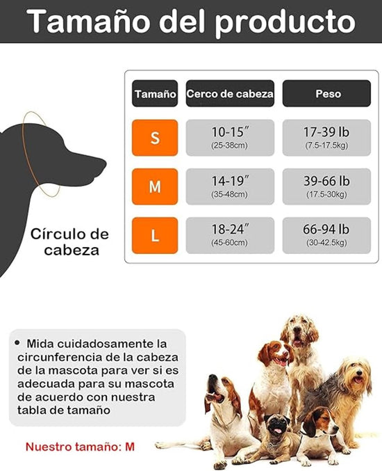 Dog Earmuffs - Noise-Reducing Earmuffs - Comfortable Headband - Shock Resistant - Lightning Protection - Waterproof - M