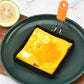 Egg Packaging - Pack of 4 - Egg Packaging - Square Egg Packaging - Non-stick Stainless Steel Square Shape - Square Omelette Mold - With Silicone Insulated Handle - 10x8cm