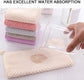 5-pack - Hanging ring, machine washable, quick drying - Hanging towels - Kitchen and bathroom towel strips (beige + pink + blue + purple + gray)
