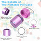 Small travel pill box - 7 compartments - waterproof - airtight