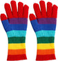 Knitted Gloves - Gloves - Rainbow Gloves - Warm Gloves - Touchscreen Compatible Gloves - Unisex - Suitable for Cold Weather, Sports, Travel, Driving, Skating, Skiing - Christmas Gift - Birthday Gift