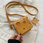 Storage Bag - Shoulder Bag - Mini Shoulder Bag - Cheese-shaped - Women&