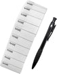 200 pcs iron-on name labels with pen - washable labels - woven labels for clothing, school uniforms, bags, towels, hats, gloves, scarves