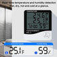 HTC-2 Indoor/Outdoor Temperature/Hygrometer - Digital Temperature and Humidity Sensor for Home - Portable with Time Display - Suitable for Temperature and Humidity Monitoring