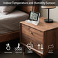 HTC-2 Indoor/Outdoor Temperature/Hygrometer - Digital Temperature and Humidity Sensor for Home - Portable with Time Display - Suitable for Temperature and Humidity Monitoring