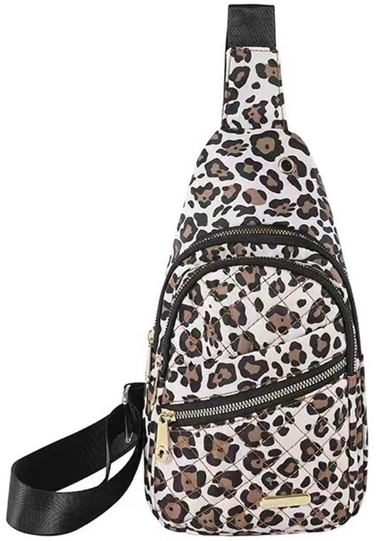Unisex Shoulder Bag - 5 Storage Pockets & Cable Grommet - Women&
