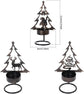 Candle Holder - Metal Candle Holder - Set of 3 - Candle Holder - Suitable for Christmas, Valentine&