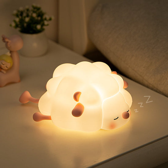 Night Light for Children - Night Light for Babies - Night Light for the Nursery - Chitchat Light - Sheep Night Light - Night Light for Adults - Timer - LED Dimmer - Child-Friendly