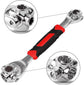 52-in-1 Socket Wrench - Adjustable Wrench - Universal Stainless Steel Wrench - Multifunctional Wrench - With 360 Degree Rotating Head - Suitable for Home, Bicycle and Car Repairs