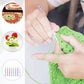 8-piece crochet hook set - crochet hook set with straight shaft - non-slip crochet hook grip - ergonomic knitting needles