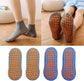 Non-slip socks (2 pairs) - Yoga socks - Non-slip yoga socks for women - Non-slip sports socks for adults - 100% cotton - Sports - Yoga - Pilates - Gymnastics - Trampoline socks - Blue - Gray - Sizes 36-43
