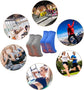Non-slip socks (2 pairs) - Yoga socks - Non-slip yoga socks for women - Non-slip sports socks for adults - 100% cotton - Sports - Yoga - Pilates - Gymnastics - Trampoline socks - Blue - Gray - Sizes 36-43