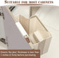 Waste Bin - Hanging Waste Bin - Foldable Waste Bin - Capacity: 7 Liters - Space-Saving Design - Suitable for Kitchens, Cabinet Doors, Bathrooms, Campers, Cars and Camping (White)