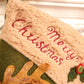 Gift Bags - 23 Inch Christmas Stockings - Santa and Reindeer Pattern - Extra Soft Plush Cuff - Classic Christmas Stocking Decoration - Perfect for Family Holiday Decor（A）