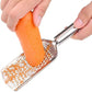 Stainless Steel Flat Grater - 1 Piece - 23.5cm - Perfect for grating garlic, cheese, chocolate, lemons and limes - Durable and rust-resistant - With hanging holes (1 piece)